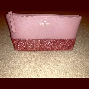 Beautiful Pink Glitter Cosmetics Bag